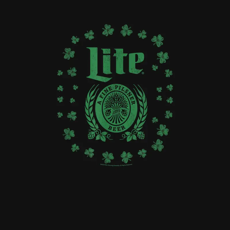 Miller Lite St. Patrick's Day A Fine Pilsner Beer Distressed Baby Onesie
