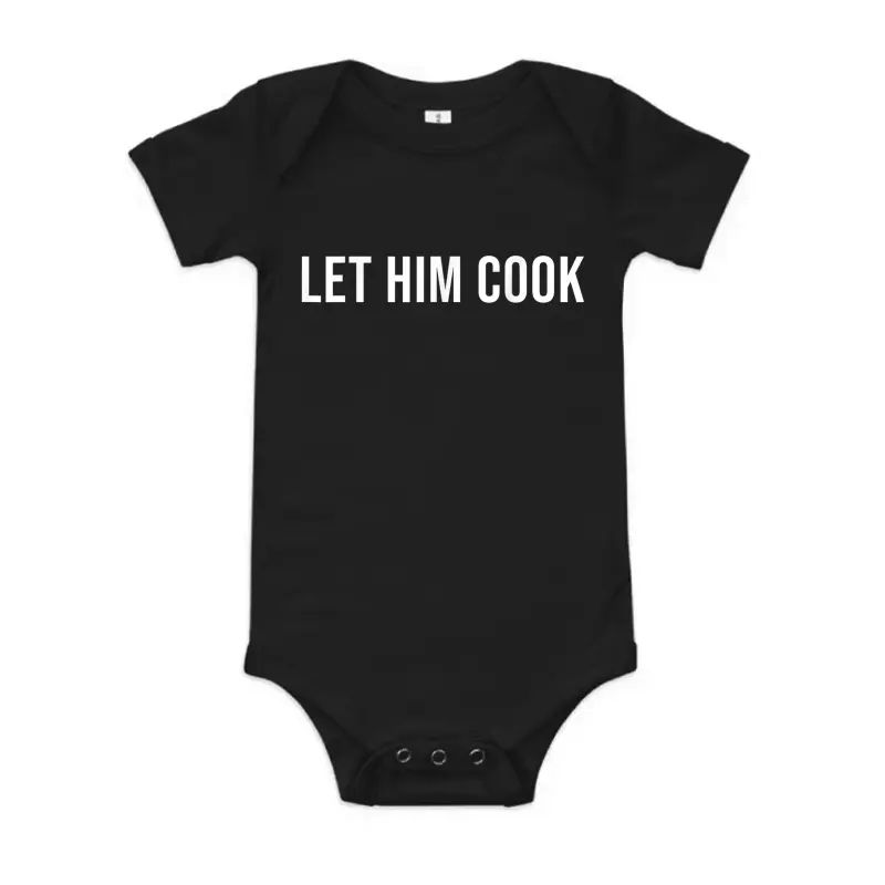 Let Him Cook Baby Onesie