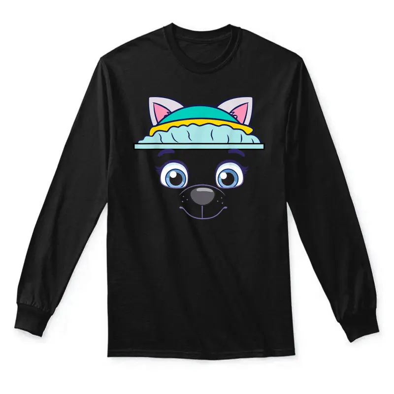 Paw Patrol Everest Character Face Unisex Long Sleeve T-Shirt