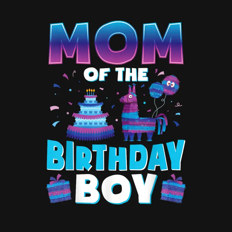 Mom Birthday Boy Llama Pinata Party Matching Family Unisex Long Sleeve T-Shirt