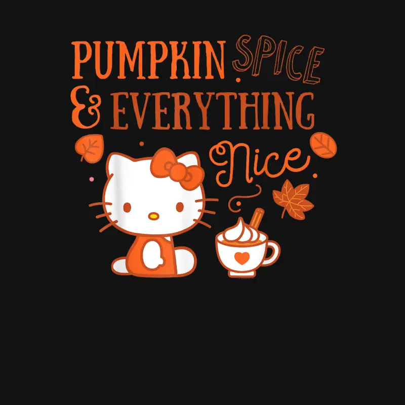 Hello Kitty Pumpkin Spice And Everything Nice Unisex Long Sleeve T-Shirt