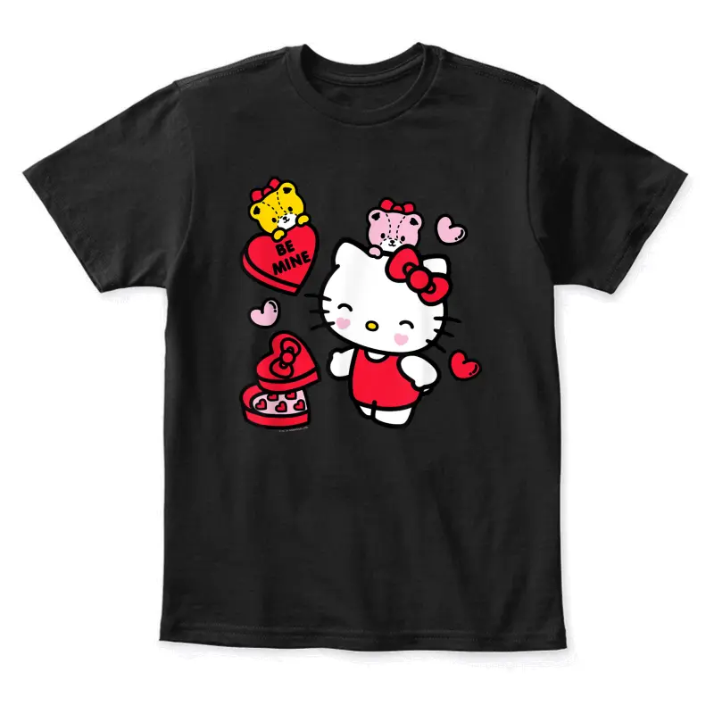 Hello Kitty Be Mine Candy Gifts Valentine's Youth Staple T-Shirt