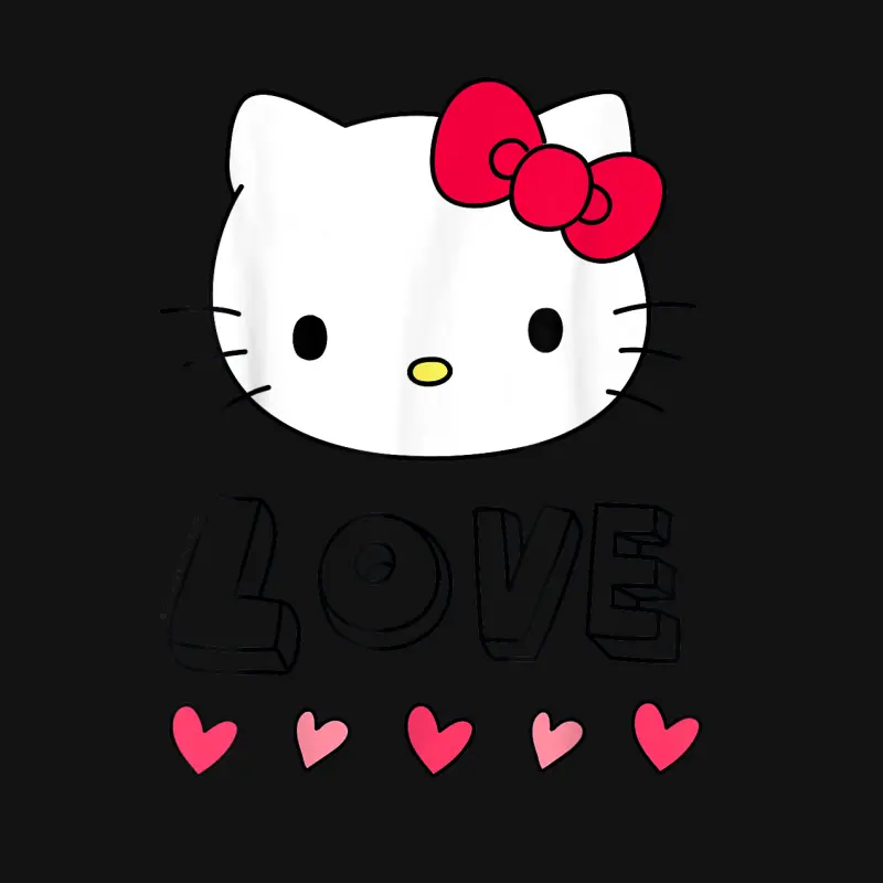 Hello Kitty Love And Hearts Valentine Shirt Unisex Long Sleeve T-Shirt
