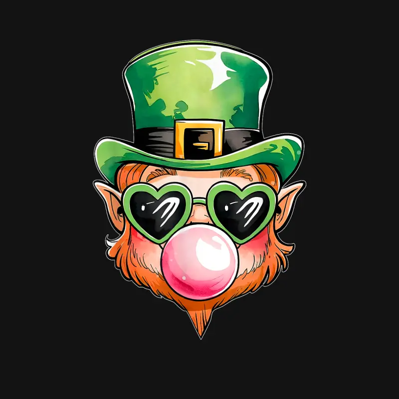 Funny Leprechaun Face St Patricks Day Irish Boy Men Toddler Unisex Long Sleeve T-Shirt