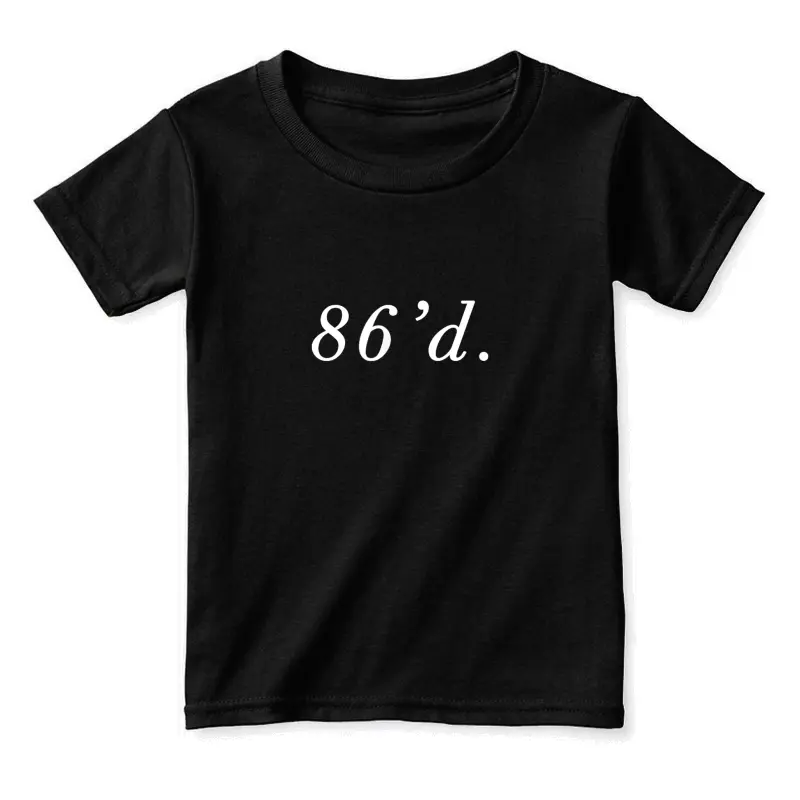 86 86'D Funny Chef Funny Restaurant Slang Toddler Staple T-Shirt