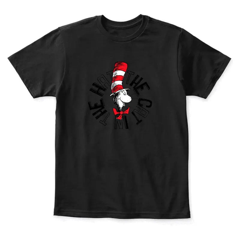 Dr. Seuss The Cat In The Hat Circle Youth Staple T-Shirt