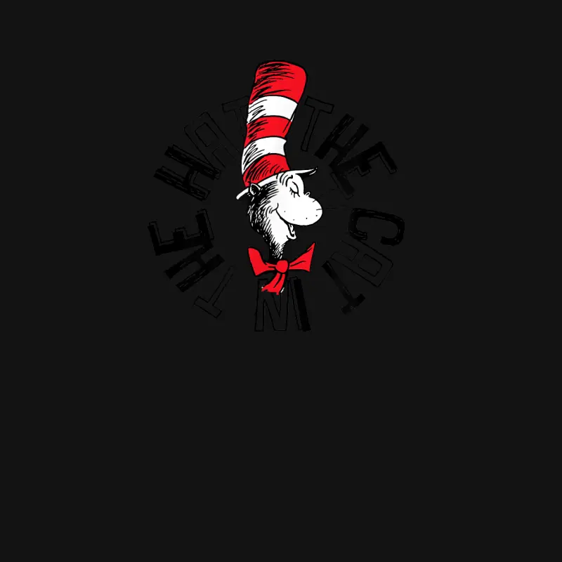 Dr. Seuss The Cat In The Hat Circle Youth Staple T-Shirt