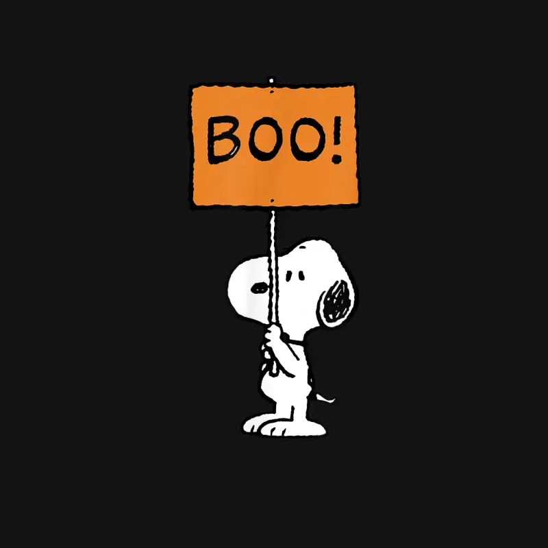 Peanuts Halloween Snoopy Boo! Youth Staple T-Shirt