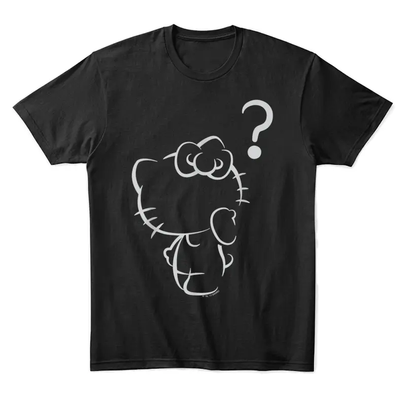 Hello Kitty Question Mark Tee Shirt Unisex Staple T-Shirt