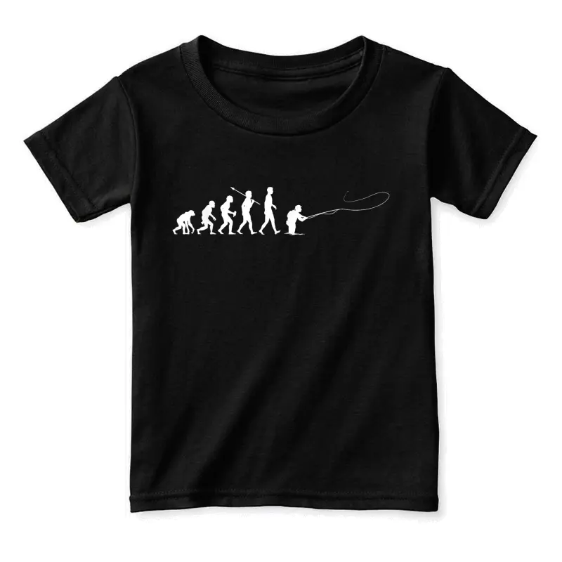 Evolution Of Man Fly Fishing Toddler Staple T-Shirt
