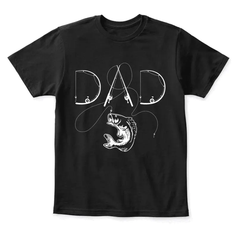 Fisherman Dad Fishing Enthusiast Fish Lover Daddy Father Youth Staple T-Shirt