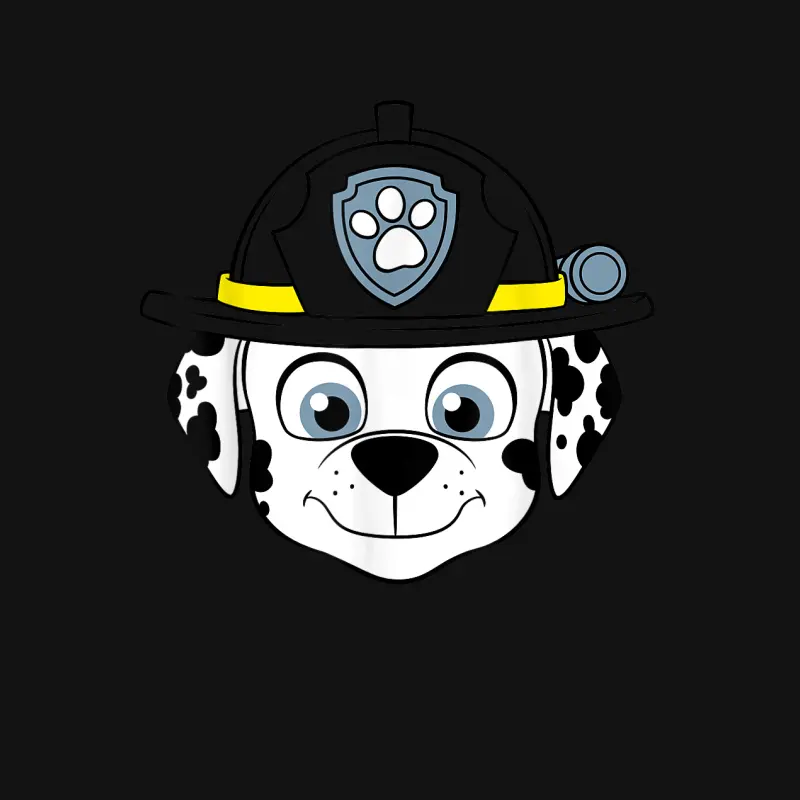 Firedog Marshall Face Paw Patrol Unisex Long Sleeve T-Shirt