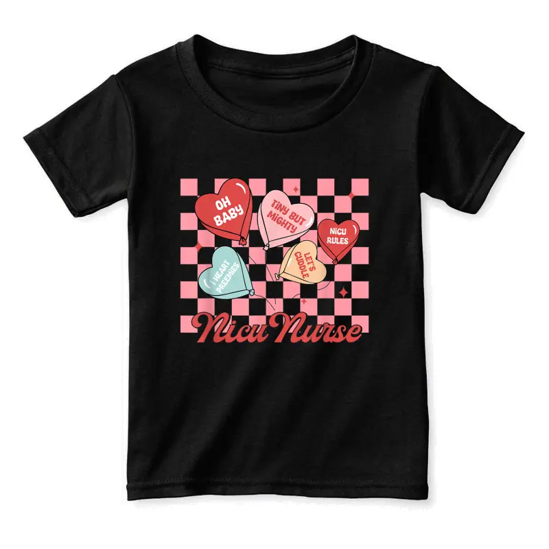 Groovy Heart Candy Nicu Nurse Valentines Day Toddler Staple T-Shirt