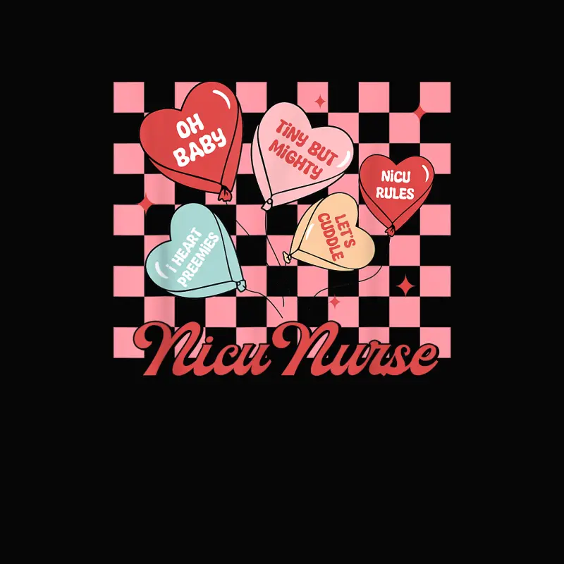 Groovy Heart Candy Nicu Nurse Valentines Day Toddler Staple T-Shirt