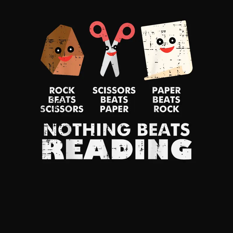 Nothing Beats Reading Book Librarian Across America Kids Unisex Staple T-Shirt