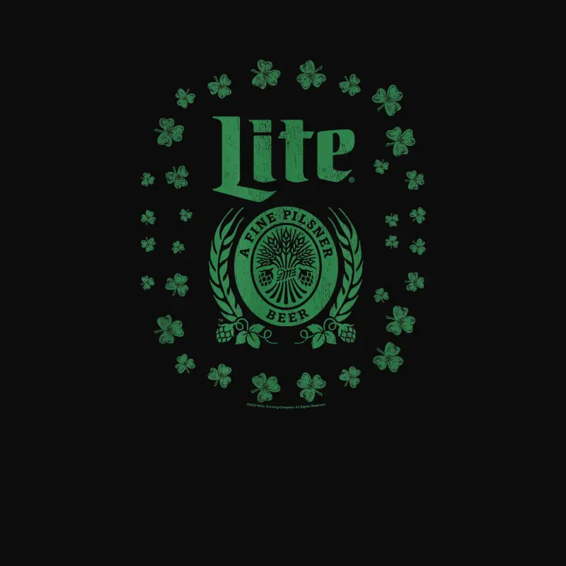 Miller Lite St. Patrick's Day A Fine Pilsner Beer Distressed Unisex Staple T-Shirt