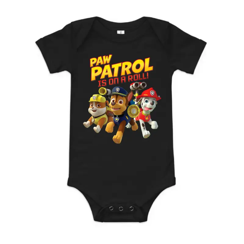 Paw Patrol Is On A Roll Pup Group Leap Baby Onesie