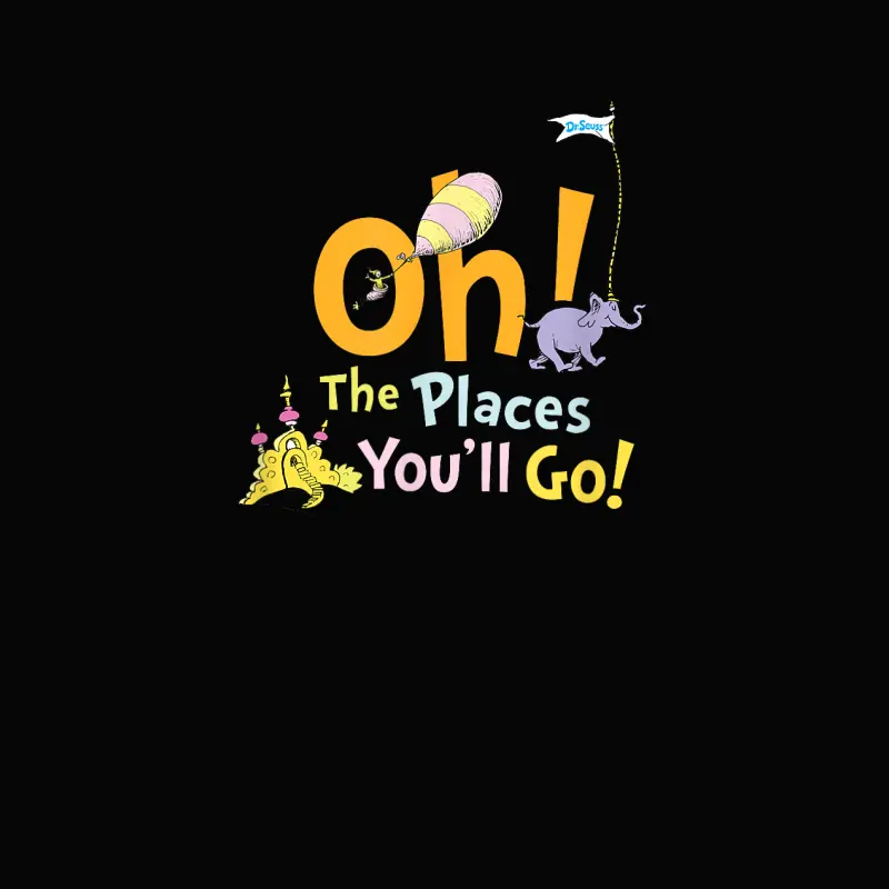Dr. Seuss Oh The Places You'll Go Toddler Staple T-Shirt