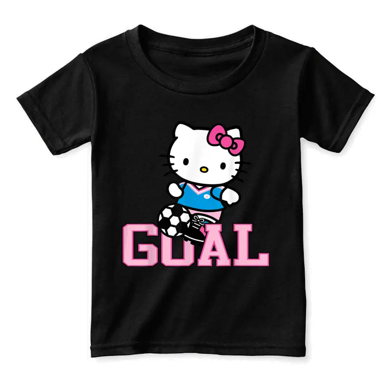 Hello Kitty Soccer Goal Sports Athlete Tee Shirt Toddler Staple T-Shirt