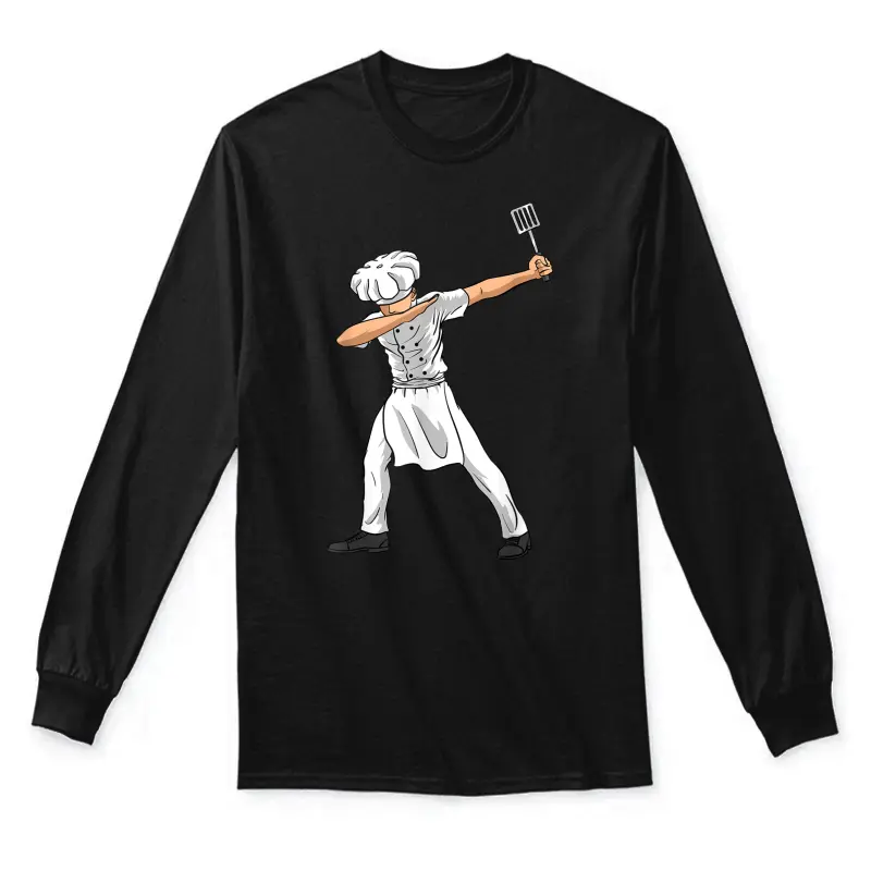 Chef Dabbing Culinary Sous-Chef Cuisine Kitchen Chief Cook Unisex Long Sleeve T-Shirt