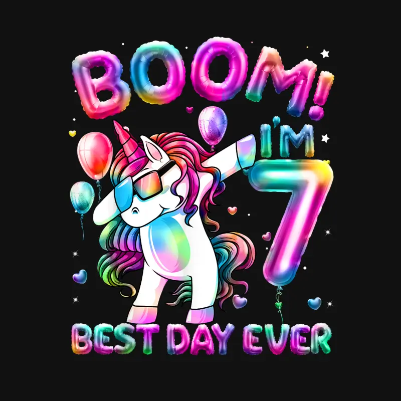 7 Years Old Dabbing Unicorn Gifts 7Th Birthday Girl Party Baby Onesie