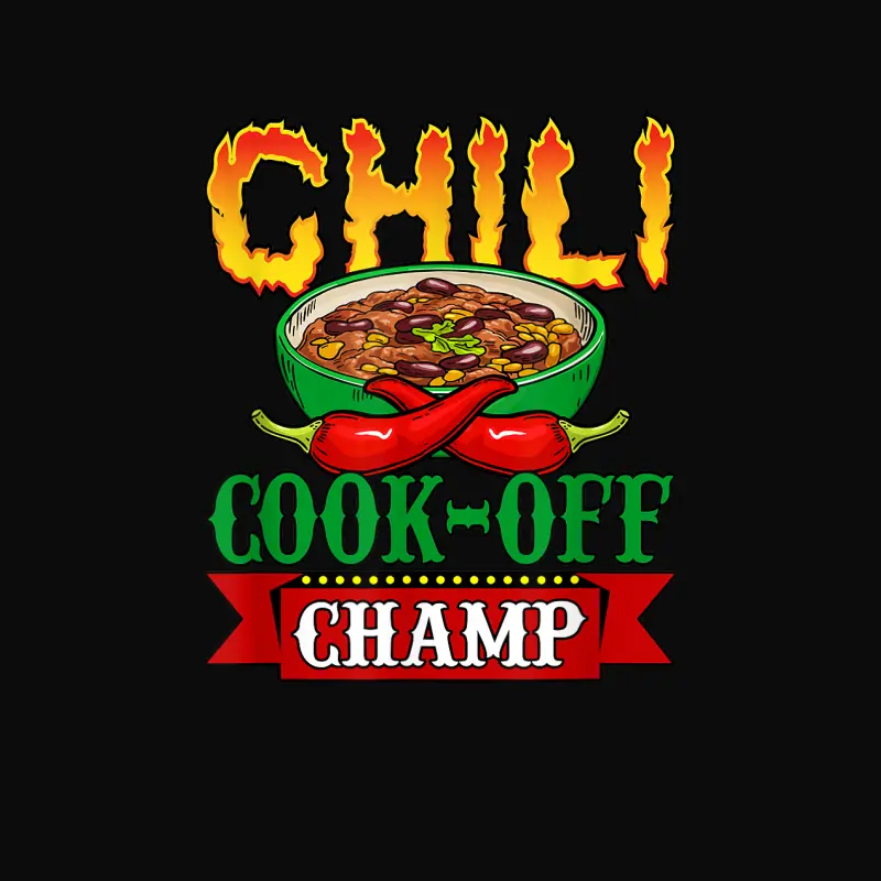 Chili Cook Off Champ Cookoff Competition Contest Winner Unisex Staple T-Shirt