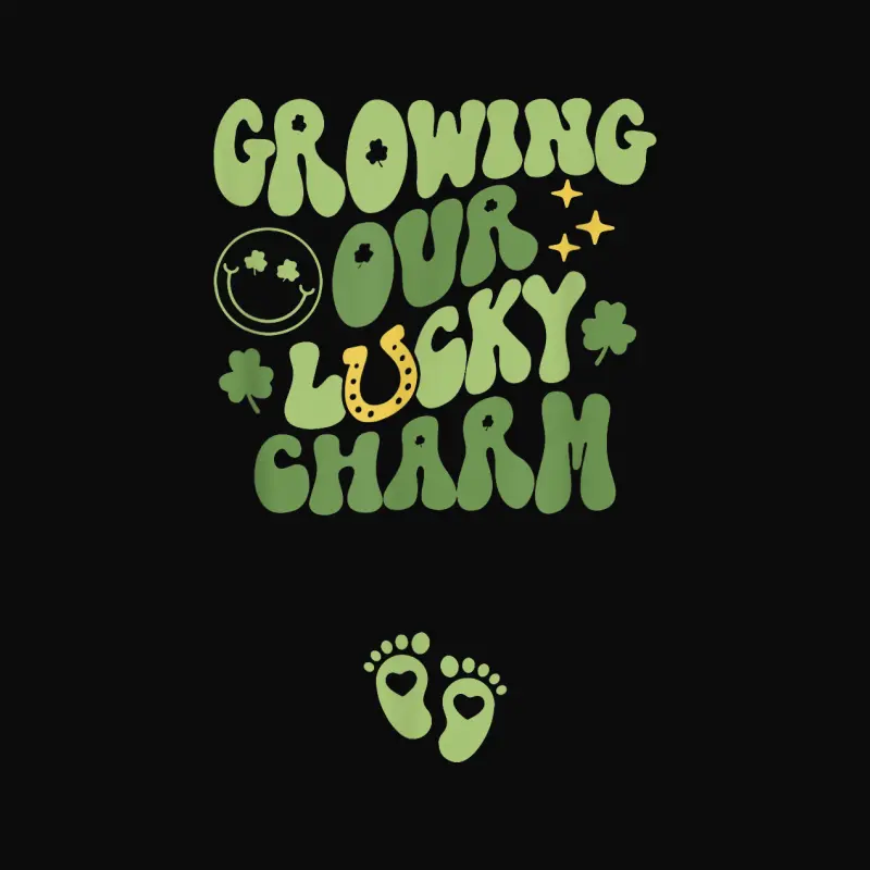 Growing Our Lucky Charm St Patrick's Day Pregnancy Maternity Unisex Staple T-Shirt