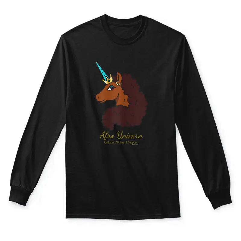 Unique Side View Big Face Portrait Unisex Long Sleeve T-Shirt