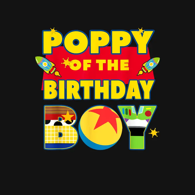 Poppy The Birthday Boy Toy Familly Matching Story Bday Unisex Long Sleeve T-Shirt