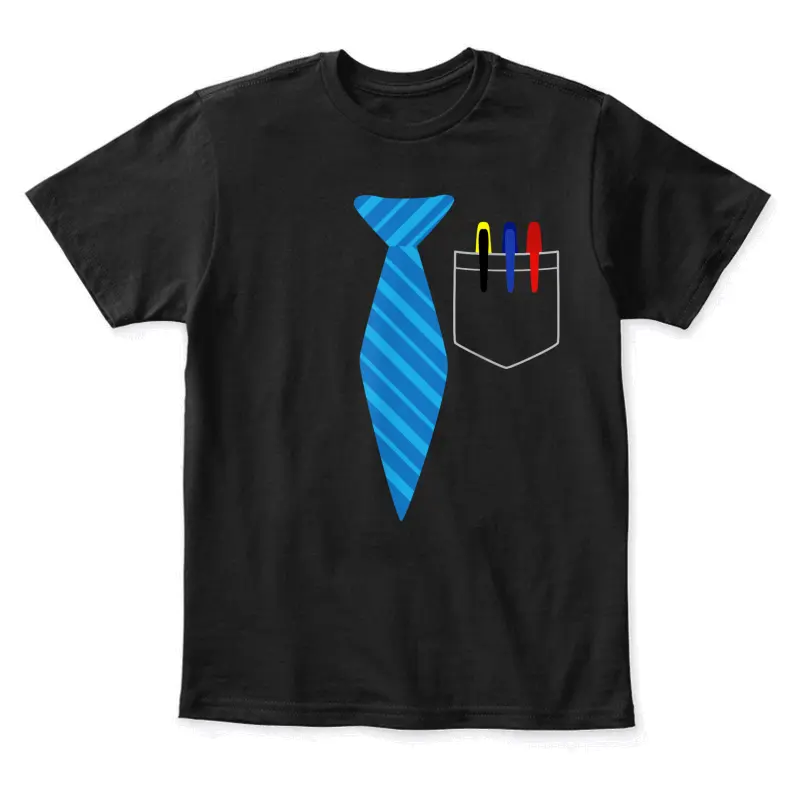 & Pocket Protector Costume School Gift Youth Staple T-Shirt