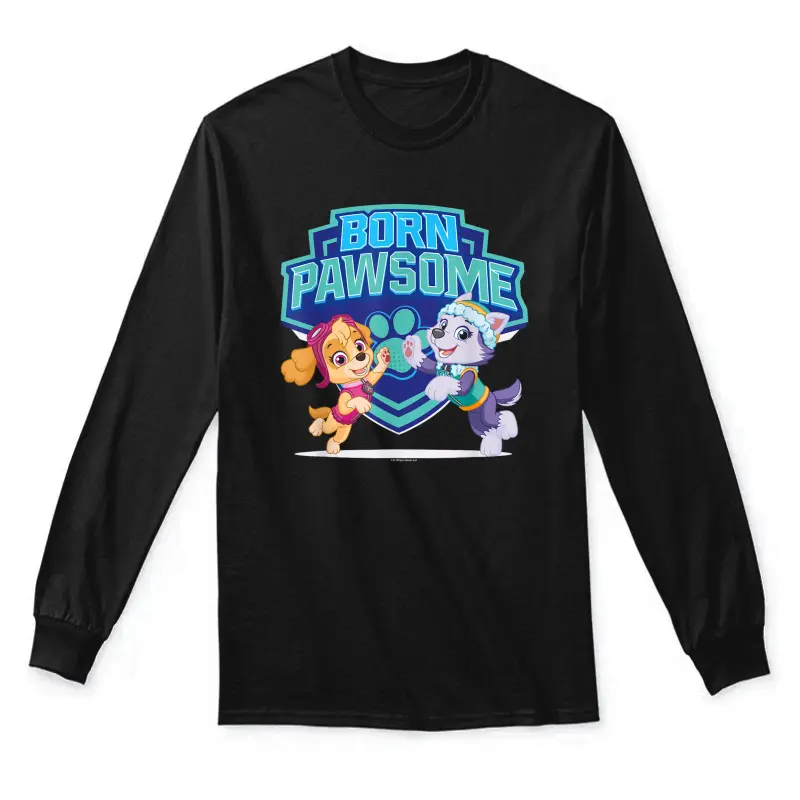 Paw Patrol Born Pawsome Skye & Everest Unisex Long Sleeve T-Shirt