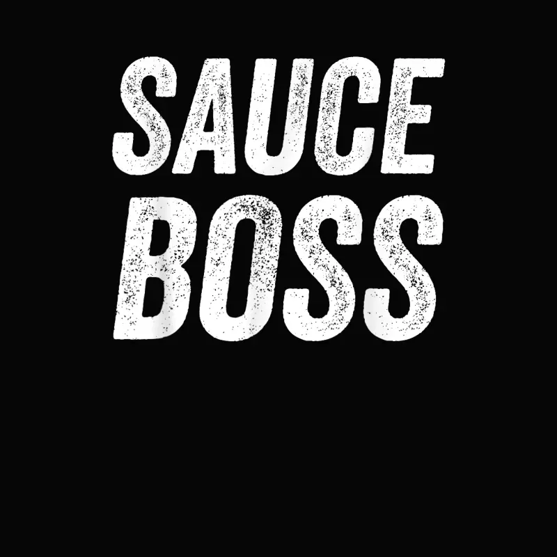 Sauce Boss Chef Bbq Cook Food Humorousa Toddler Staple T-Shirt