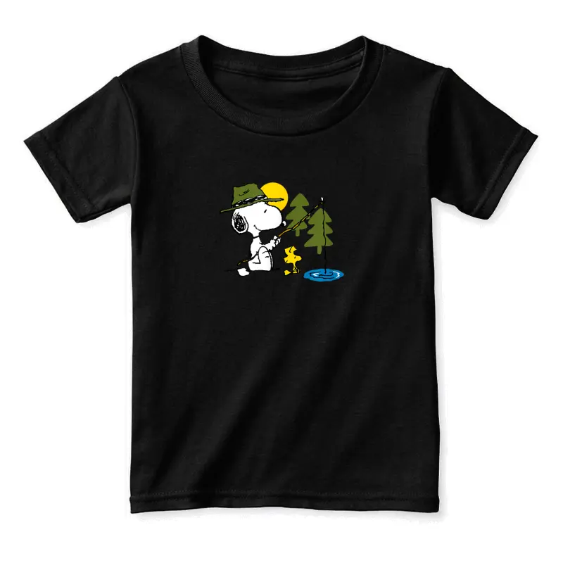 Peanuts - Snoopy Woodstock Fishing Toddler Staple T-Shirt