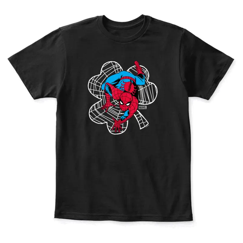 Spider-Man - Web Shamrock St. Patrick's Day Youth Staple T-Shirt