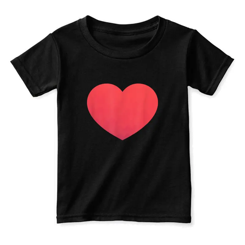 Heart Valentines Day Shirt - Graphic Novelty Love Heart Toddler Staple T-Shirt