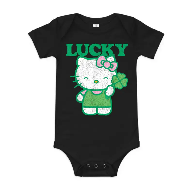 Hello Kitty Lucky Clover Tee Shirt Baby Onesie
