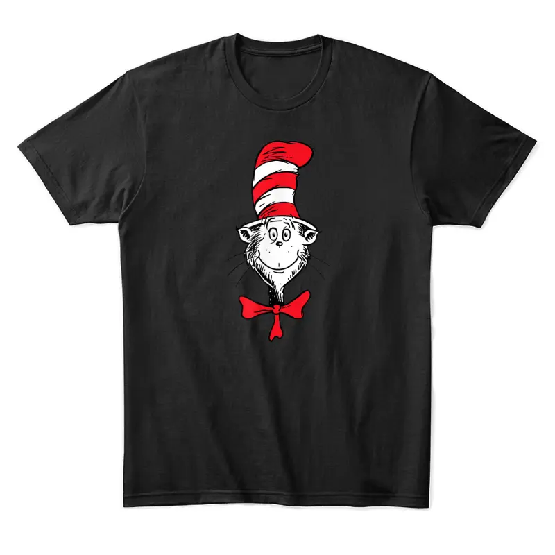 Dr. Seuss The Cat In The Hat Face Unisex Staple T-Shirt