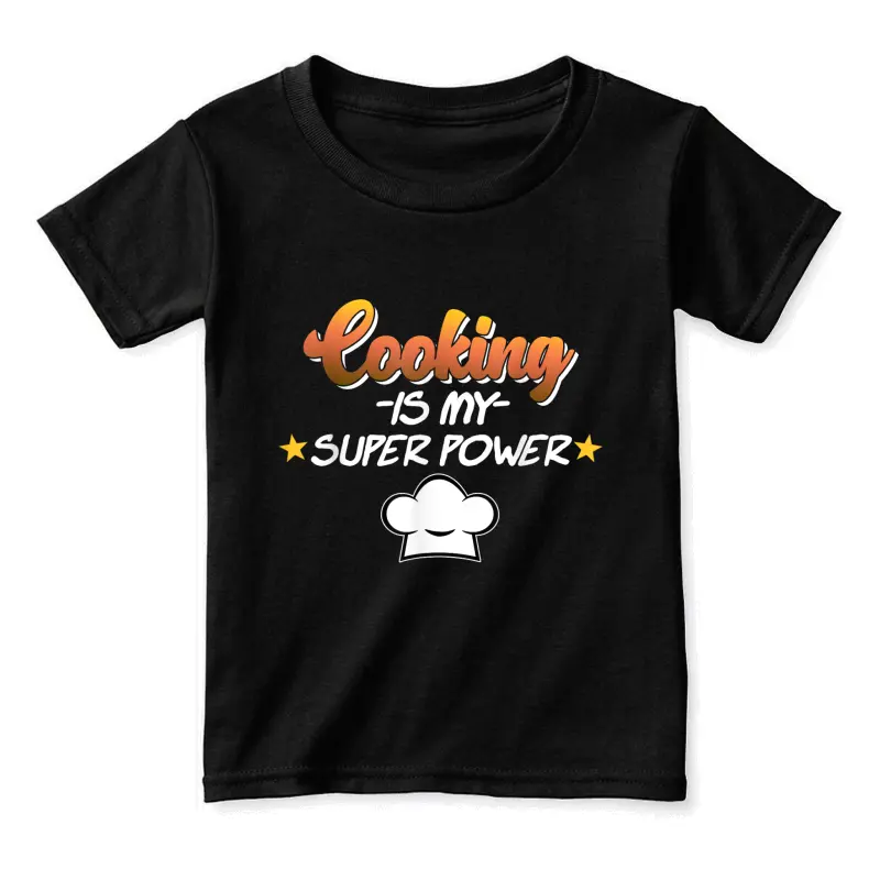 Cooking Is My Superpower Cook Chef Kitchen Food Graphic Toddler Staple T-Shirt