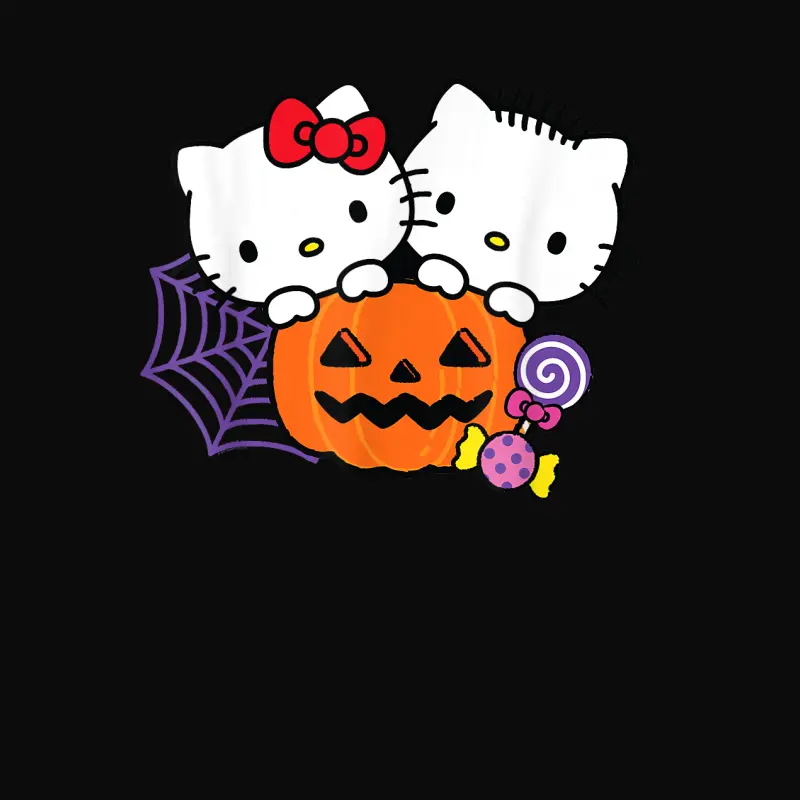 Hello Kitty Dear Daniel Perfect Pair Halloween Unisex Staple T-Shirt