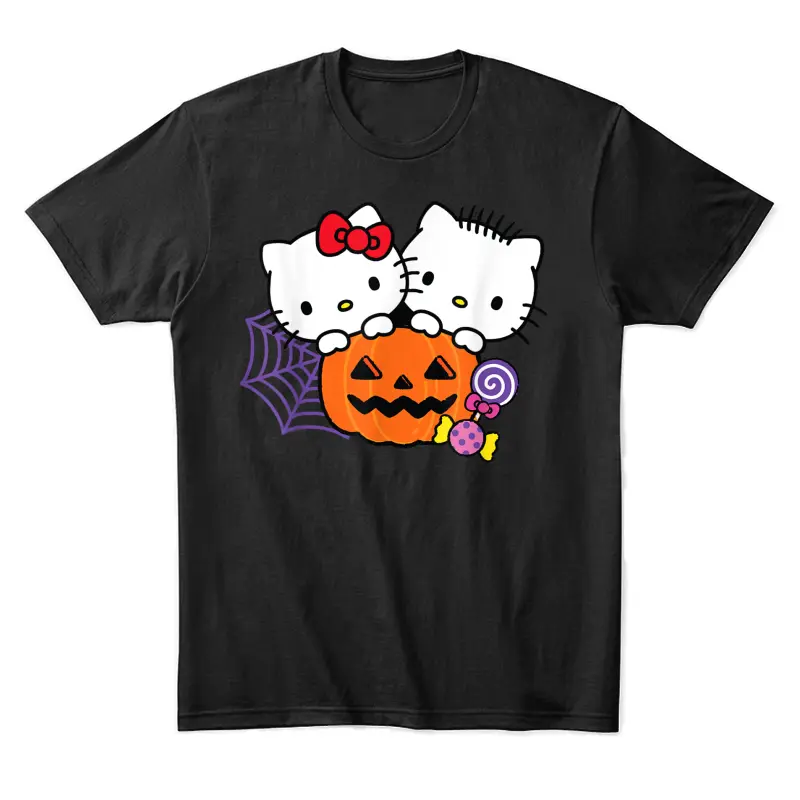 Hello Kitty Dear Daniel Perfect Pair Halloween Unisex Staple T-Shirt