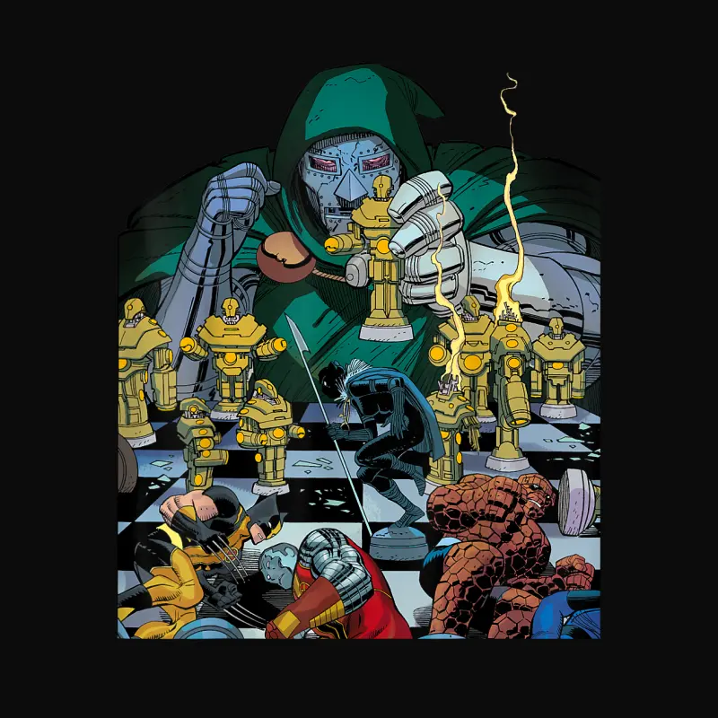Marvel Doctor Doom Doomwar #3 Comic Cover Unisex Staple T-Shirt