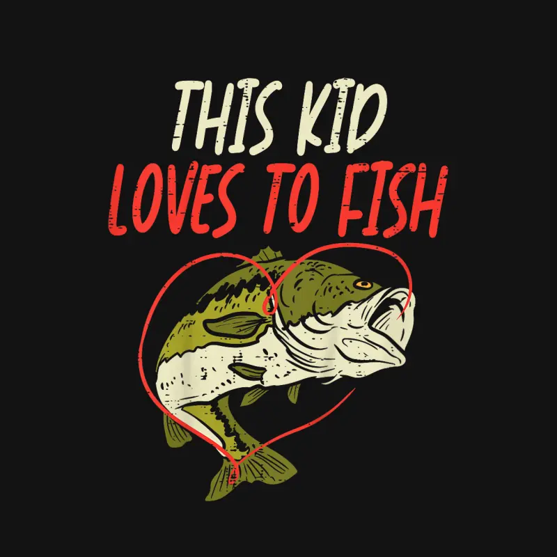 This Kid Loves To Fish Bass Fishing Family Matching Gift Unisex Long Sleeve T-Shirt