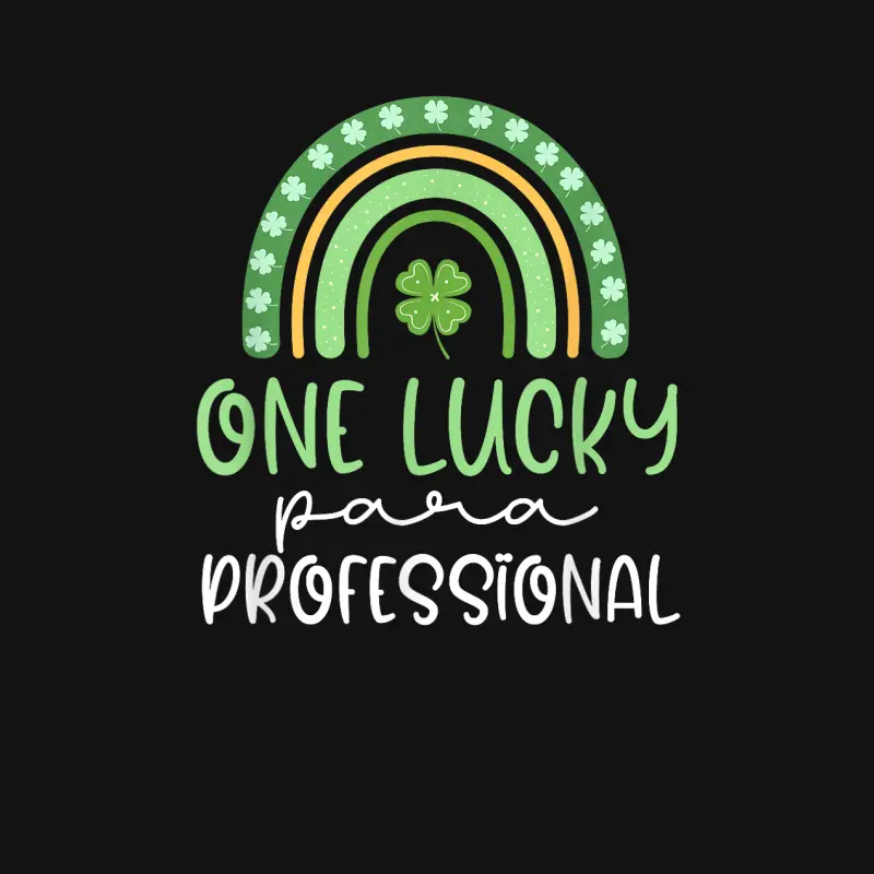One Lucky Paraprofessional Funny St Patrick's Day Para Youth Staple T-Shirt