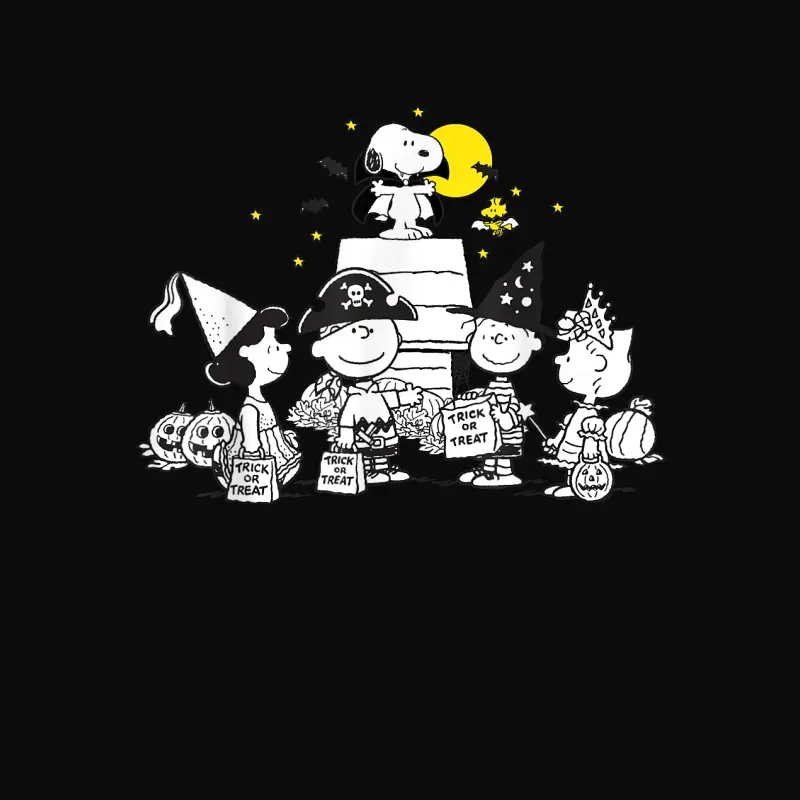 Peanuts Halloween Group Unisex Staple T-Shirt
