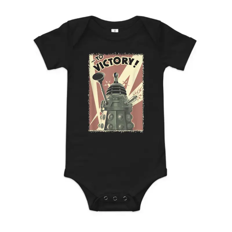 Doctor Who Propoganda Dalek Sci-Fi Fan 60Th Anniversary Baby Onesie