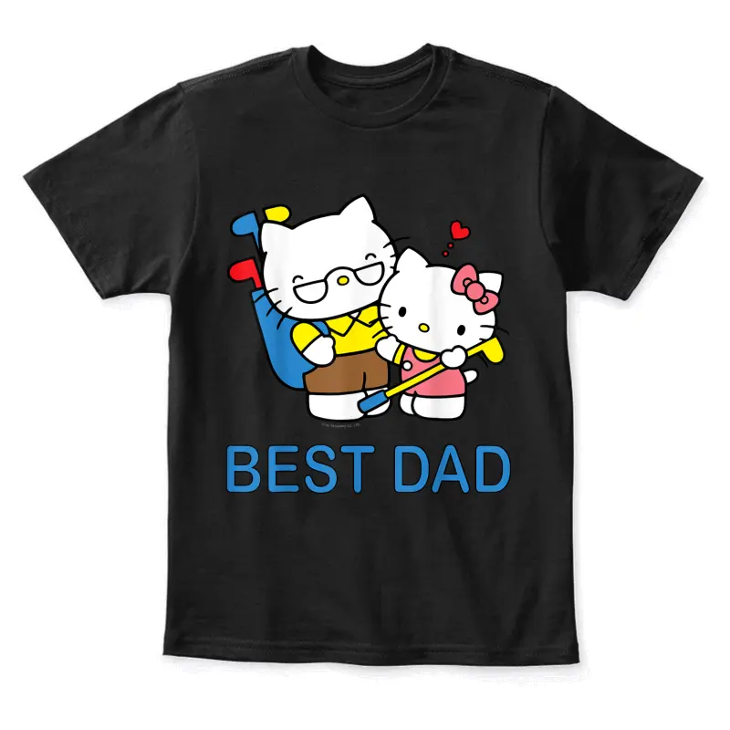 Hello Kitty Best Dad Father's Day Tee Shirt Youth Staple T-Shirt
