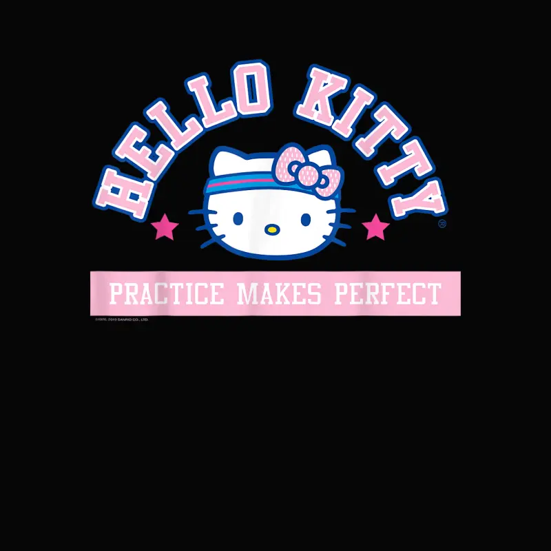 Hello Kitty Practice Makes Perfect Sports Athlete Tee Shirt Toddler Staple T-Shirt