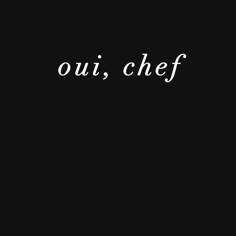 Oui Chef Yes Chef French Brigade Cooking Line Cook Foodie Baby Onesie