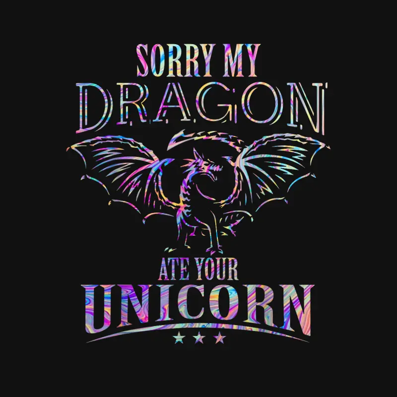 Sorry My Dragon Ate Your Unicorn Baby Onesie