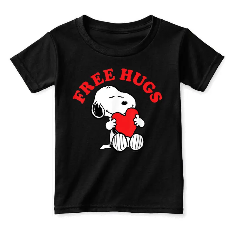Peanuts Valentines Snoopy Free Hugs Toddler Staple T-Shirt